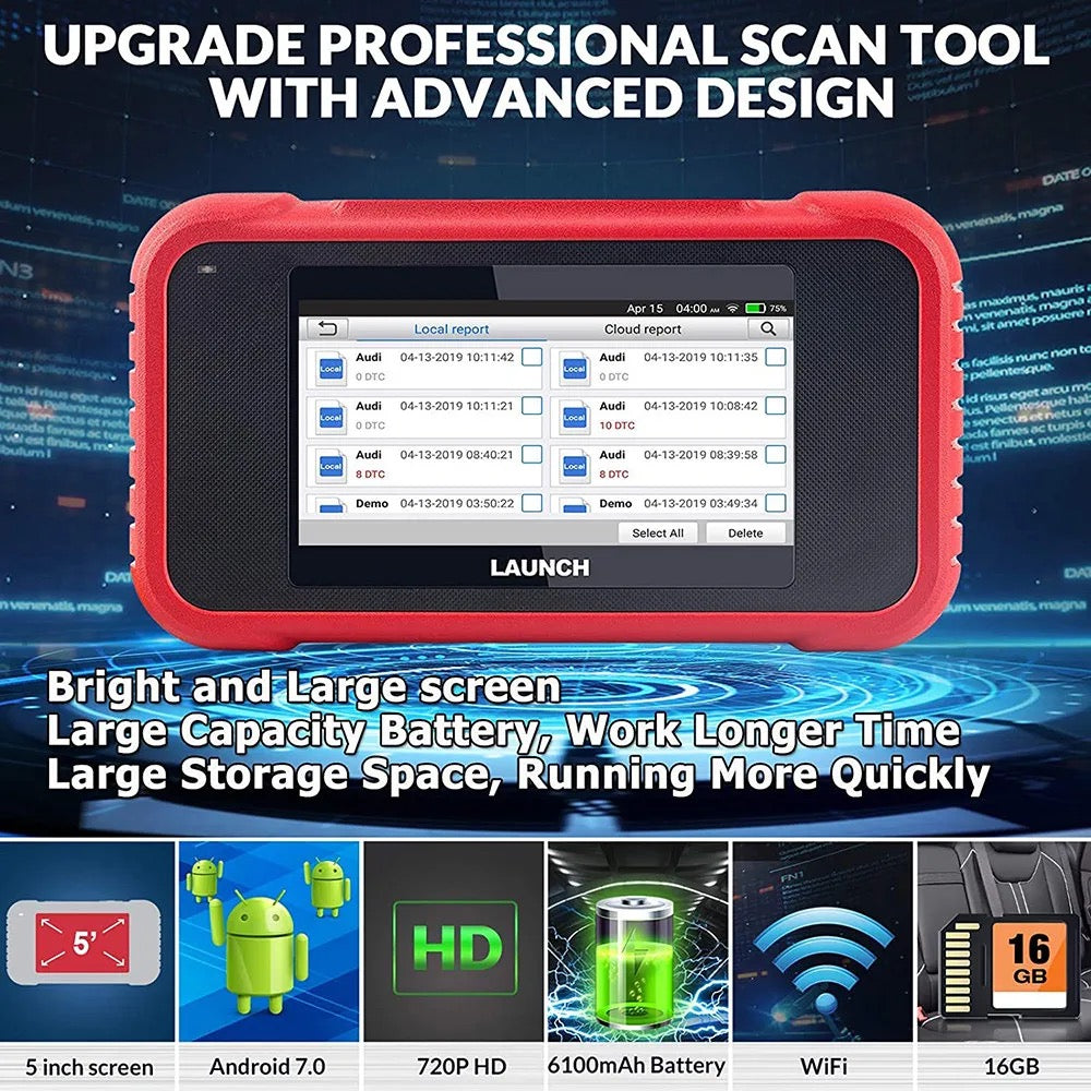 LAUNCH® CRP123E 4 Systems OBD2 Scanner With 3 Reset Functions