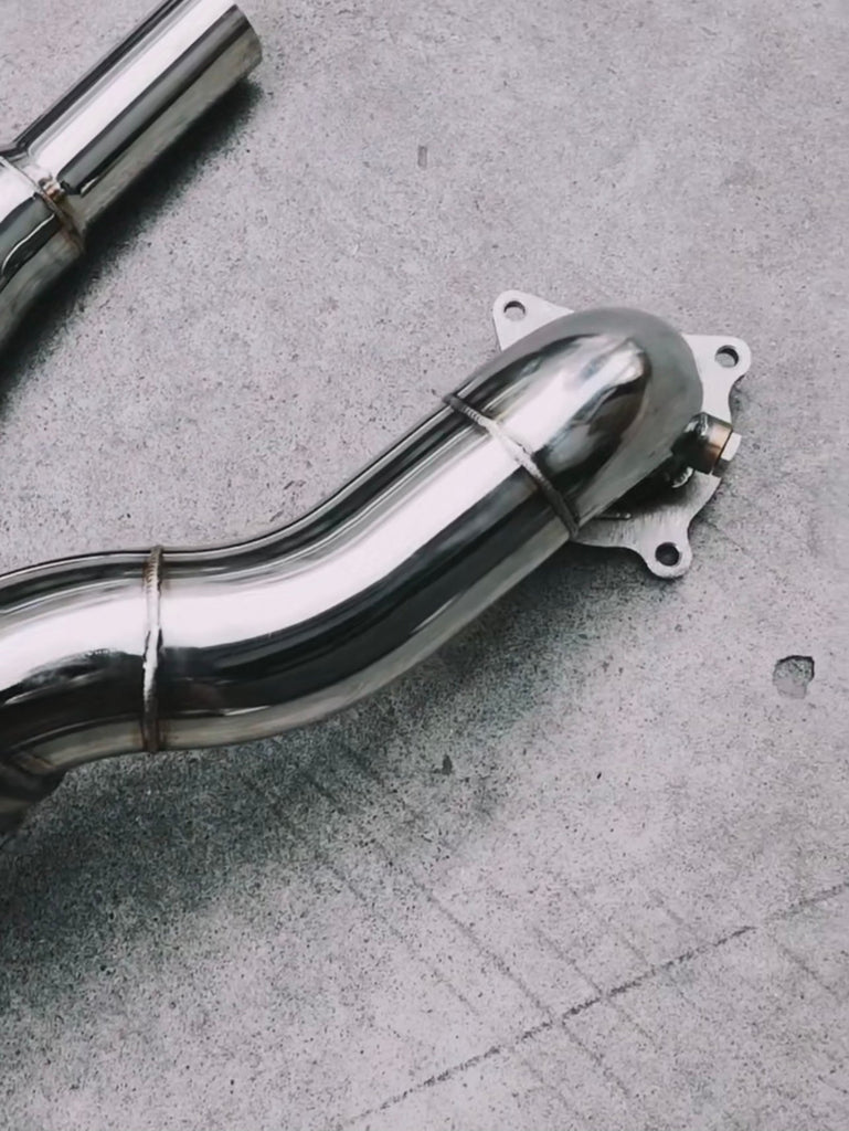 KCP 3” Stainless Steel Exhaust Decat Downpipe Suit For VW Golf 6 R 2.0T AWD / AUDI 8P AWD A3 / S3