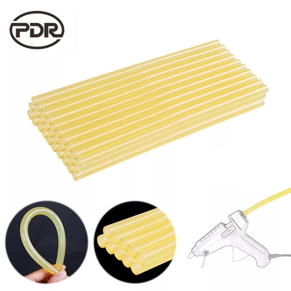 PDR Car Dent Repair Tool Set Dent Lifter Hand Tools Set, 40W Hot Melt Glue Gun + Glue Practical Hardware Cars Repair Puller Tabs Hail Removal