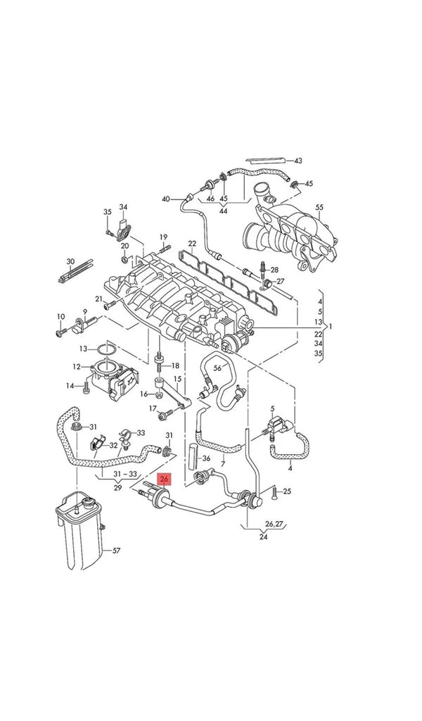 Fuel Vapor Canister Purge Valve Kit Suit For VW Golf Passat CC Audi A3 A4 A5 TT SKODA 06H906517AA / H